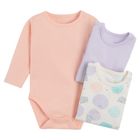 Cool Club, Body dziewczęce z długim rękawem, mix, zestaw, 3 szt.