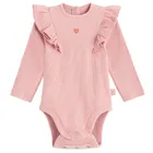 Cool Club, Body dziewczęce z długim rękawem, prążkowane, różowe