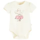 Cool Club, Body dziewczęce z krótkim rękawem, ecru