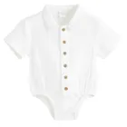 Cool Club, Body koszulowe chłopięce z krótkim rękawem, muślinowe, białe