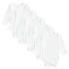 Cool Club, Body niemowlęce z długim rękawem, białe, zestaw, 5 szt.