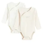 Cool Club, Body niemowlęce z długim rękawem, prążkowane, mix, zestaw, 2 szt.