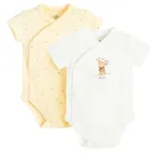 Cool Club, Body niemowlęce z krótkim rękawem, mix, zestaw, 2 szt., Kubuś Puchatek