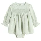 Cool Club, Body sukienka dziewczęce z długim rękawem, zielone