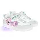 Cool Club, Buty sportowe dziewczęce, białe, świecąca podeszwa, Lilo i Stitch