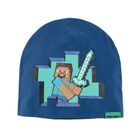 Cool Club, Czapka chłopięca, granatowa, Minecraft