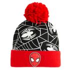 Cool Club, Czapka chłopięca z pomponem, czerwona, Spider-Man