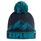 Cool Club, Czapka chłopięca z pomponem, granatowa