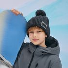 Cool Club, Czapka chłopięca z pomponem, szara