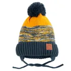 Cool Club, Czapka chłopięca z pomponem, wiązana, mix