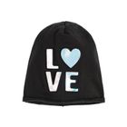 Cool Club, Czapka dziewczęca, czarna, Love