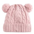 Cool Club, Czapka dziewczęca z pomponami, różowa