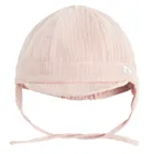 Cool Club, Czapka muślinowa dziewczęca, wiązana, różowa