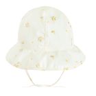 Cool Club, Czapka safari dziewczęca, wiązana, UV 50, biała