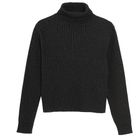 Cool Club, Golf dziewczęcy, prążkowany, czarny