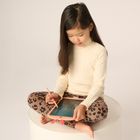 Cool Club, Golf dziewczęcy, prążkowany, ecru