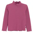 Cool Club, Golf dziewczęcy, prążkowany, różowy