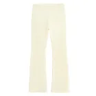 Cool Club, Jegginsy dziewczęce, dzwony, welurowe, ecru