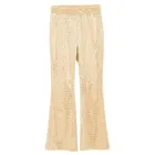 Cool Club, Jegginsy dziewczęce, flare, welurowe, złote