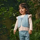 Cool Club, Kamizelka jeansowa dziewczęca, niebieska