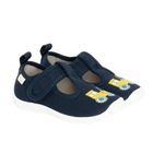 Cool Club, Kapcie chłopięce, niebieskie, skórzana wkładka, Zdrowa Stopa