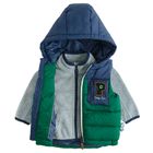 Cool Club, Komplet chłopięcy, Bezrękawnik z kapturem, Bluza rozpinana, mix