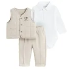 Cool Club, Komplet chłopięcy, Body z długim rękawem, Kamizelka, Spodnie dresowe, mix