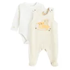 Cool Club, Komplet chłopięcy, Body z długim rękawem, Śpiochy, welurowe, mix, Król Lew