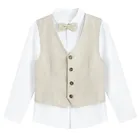 Cool Club, Komplet chłopięcy, Koszula z długim rękawem, Kamizelka, Mucha, mix