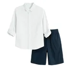 Cool Club, Komplet chłopięcy, Koszula z długim rękawem, Szorty, mix