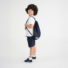 Cool Club, Komplet chłopięcy, T-shirt, Szorty, Worek sportowy, biało-granatowy