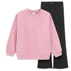 Cool Club, Komplet dziewczęcy, Bluza, Legginsy, dzwony, prążkowane, mix