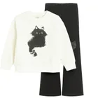 Cool Club, Komplet dziewczęcy, Bluza, Legginsy, flare, mix