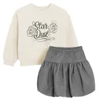 Cool Club, Komplet dziewczęcy, Bluza, Spódnica, mix