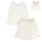 Cool Club, Komplet dziewczęcy, Bluzka z długim rękawem, Spódnica, mix