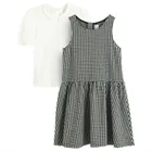 Cool Club, Komplet dziewczęcy, Bluzka z krótkim rękawem, Sukienka bez rękawów, mix