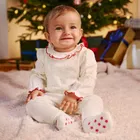 Cool Club, Komplet dziewczęcy, Body z długim rękawem, Legginsy, ecru