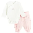 Cool Club, Komplet dziewczęcy, Body z długim rękawem, Półśpiochy muślinowe, mix