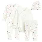 Cool Club, Komplet dziewczęcy, Body z długim rękawem, Półśpiochy, Pajac, Czapka, biały