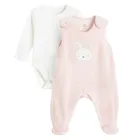 Cool Club, Komplet dziewczęcy, Body z długim rękawem, Śpiochy, mix