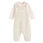 Cool Club, Komplet dziewczęcy, Body z długim rękawem, Spodnie ogrodniczki, mix