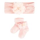 Cool Club, Komplet dziewczęcy, Opaska, Skarpetki, różowy