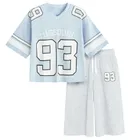 Cool Club, Komplet dziewczęcy, T-shirt, crop top, Szorty, mix