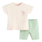 Cool Club, Komplet dziewczęcy, T-shirt, Legginsy 3/4, mix