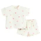 Cool Club, Komplet dziewczęcy, T-shirt, Szorty, ecru