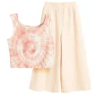 Cool Club, Komplet dziewczęcy, Top, prążkowany, Spodnie materiałowe, mix