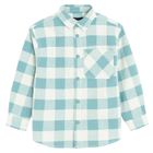 Cool Club, Koszula chłopięca z długim rękawem, flanelowa, niebiesko-biała