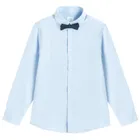 Cool Club, Koszula chłopięca z długim rękawem, slim fit, Mucha, niebieska