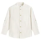 Cool Club, Koszula chłopięca z długim rękawem, z lnem, regular, mix