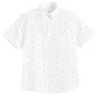 Cool Club, Koszula chłopięca z krótkim rękawem, regular, biała